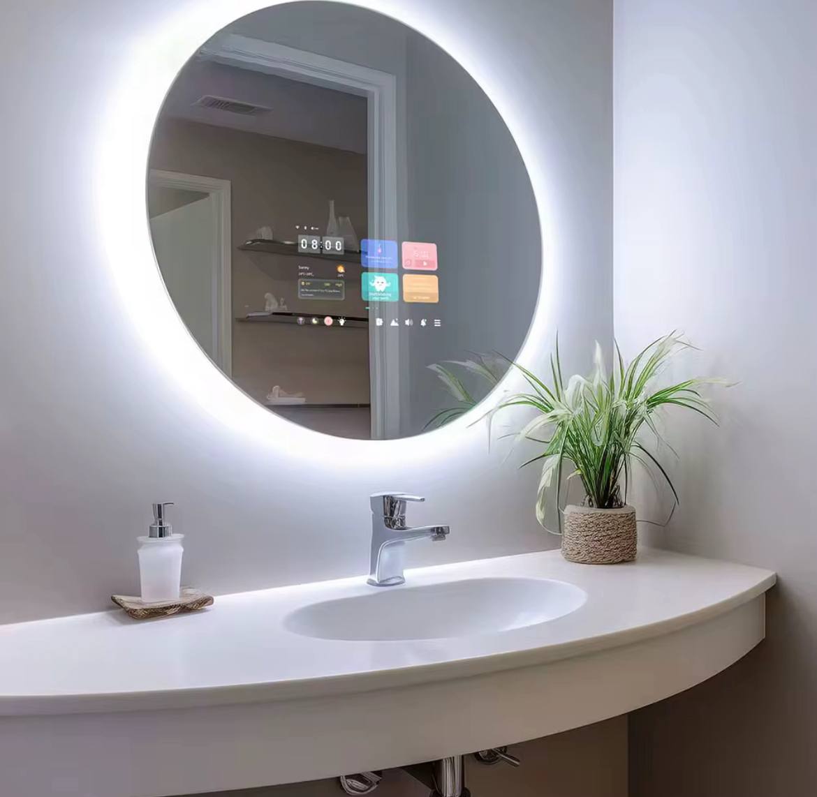 Smart Touchscreen LED Bathroom Mirror