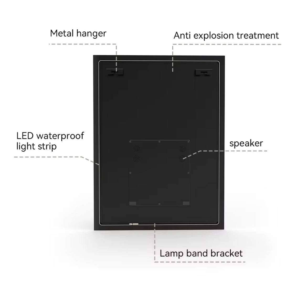 Smart Touchscreen LED Bathroom Mirror