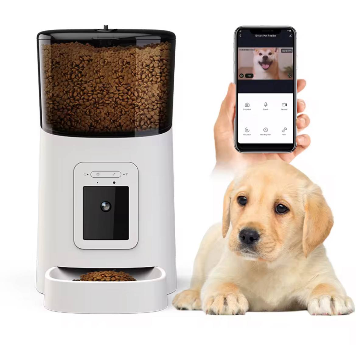 Very Smart Pet Feeder with HD Camera, App Control – Feed, Watch, and Talk to Your Pet Anytime