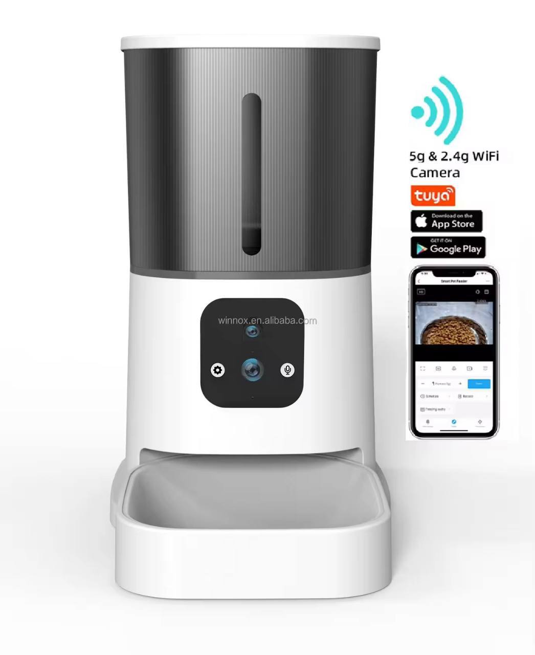 Very Smart Pet Feeder with HD Camera, App Control – Feed, Watch, and Talk to Your Pet Anytime