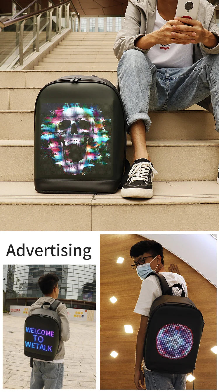 School bag its dream of the kids!LED Display Backpack