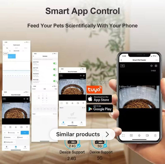 Very Smart Pet Feeder with HD Camera, App Control – Feed, Watch, and Talk to Your Pet Anytime