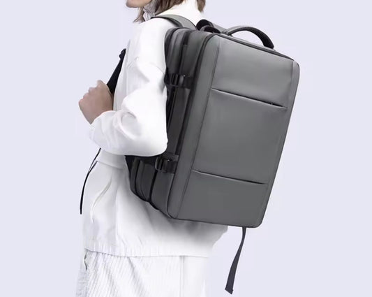 Vacuum Compression Backpack with Vacuum Pump Expandable Travel Backpack for Men Women Airline Approved Business Bag 60L